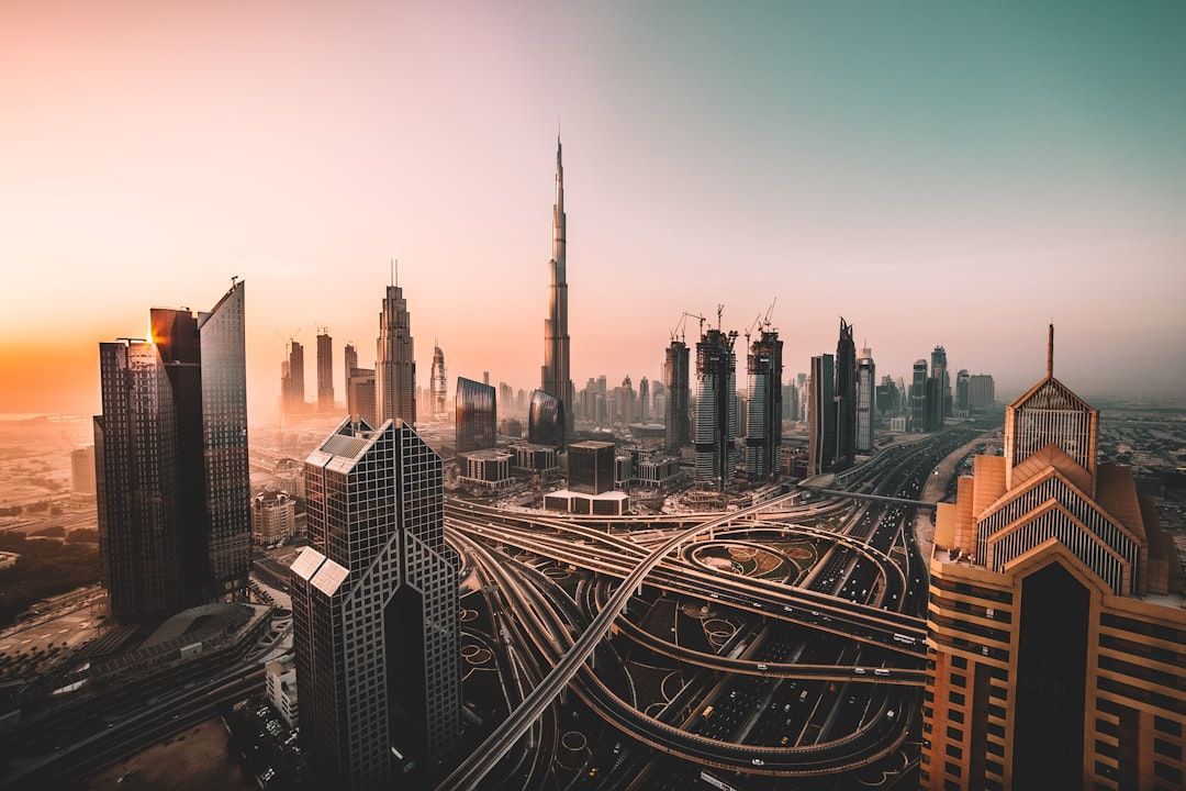 Dubai: The Modern City and the Old One Behind It